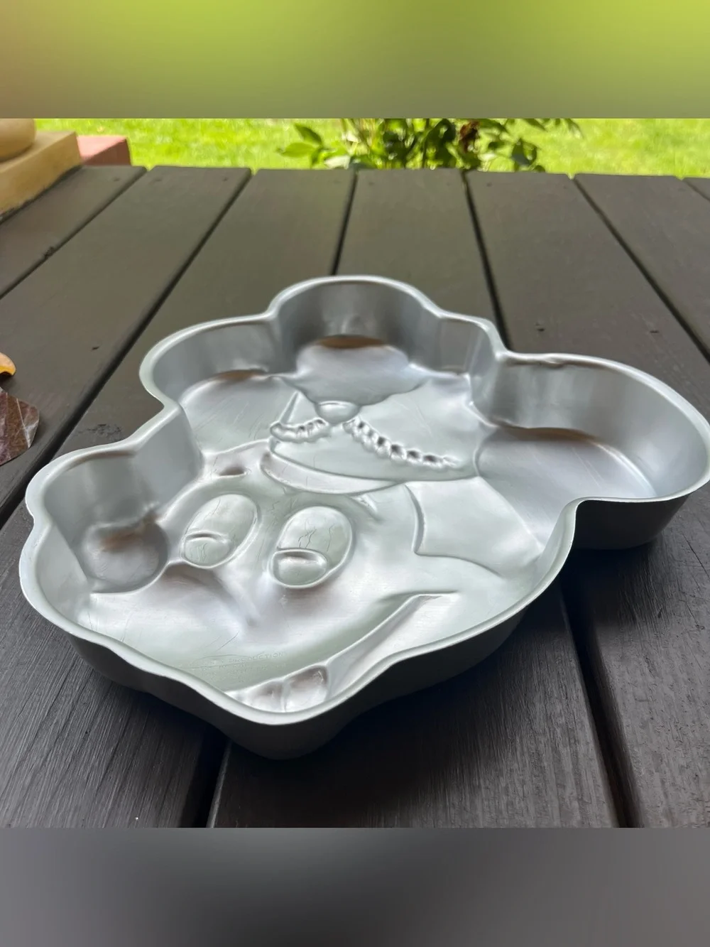 Vintage 1970s Disney Band Leader Mickey Mouse Head Wilton Cake Pan Aluminum Mold